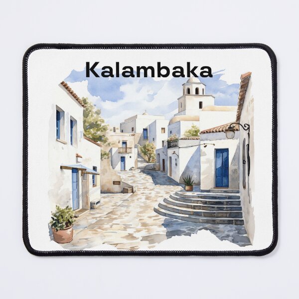 Item preview, Kalambaka Greece view landscape  designed and sold by Anna Sacha.
