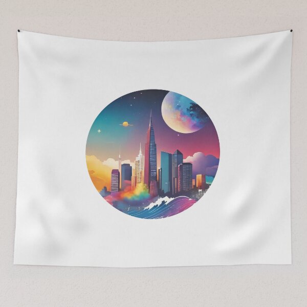 Item preview, Vibrant Gravitational Wave Art (673) designed and sold by WASjourney.