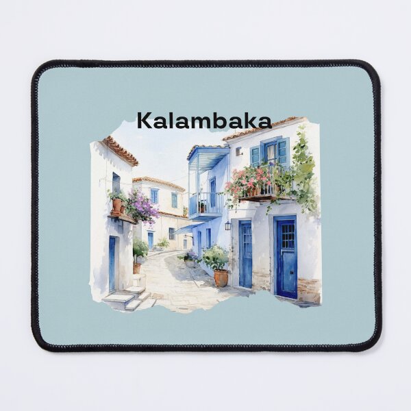 Item preview, Kalambaka Greece view idyllic landscape designed and sold by Anna Sacha.