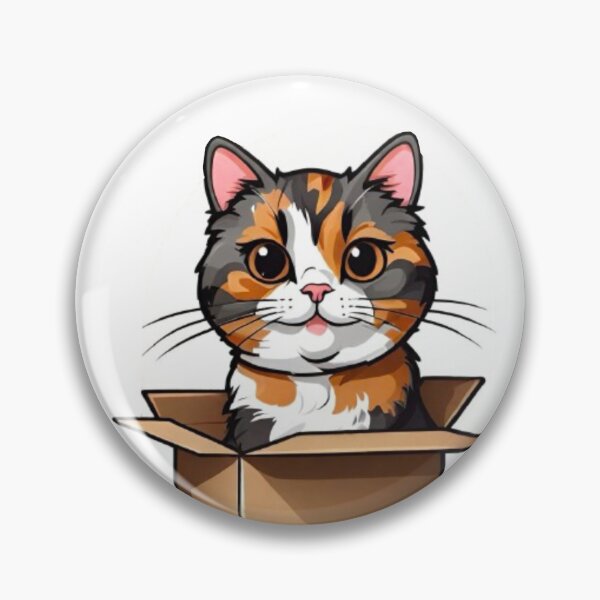 Item preview, Cool cat mom tortie in box designed and sold by KorArtStudio.