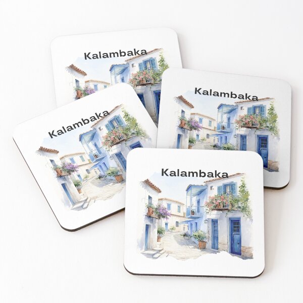 Item preview, Kalambaka Greece view idyllic landscape designed and sold by Anna Sacha.