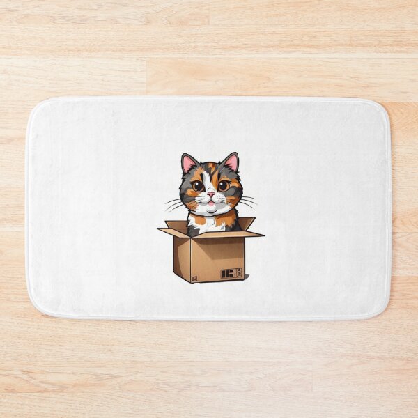 Item preview, Cool cat mom tortie in box designed and sold by KorArtStudio.
