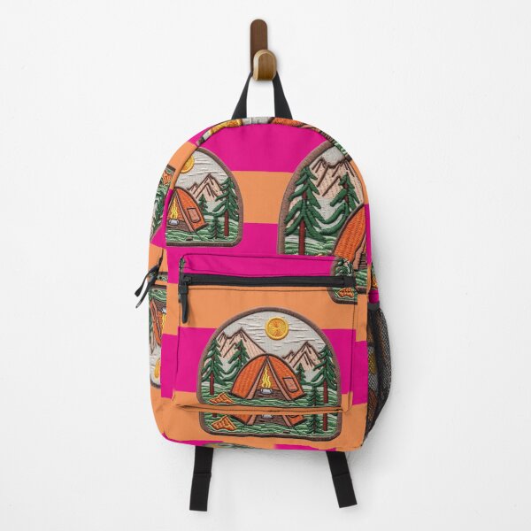 Item preview, Camping Embroidery Patch designed and sold by Mauswohn.