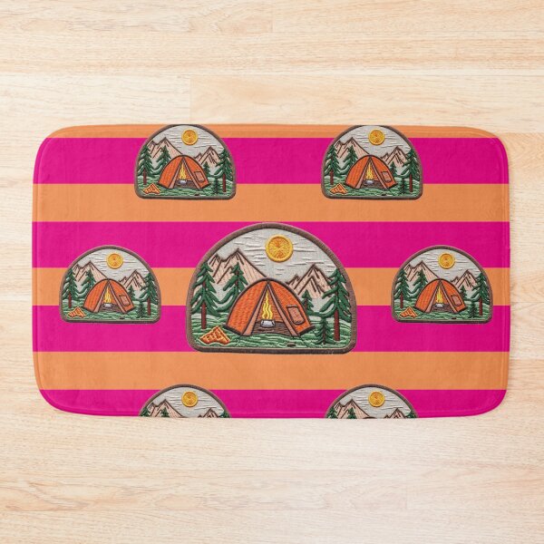 Item preview, Camping Embroidery Patch designed and sold by Mauswohn.