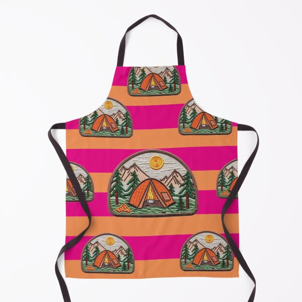 Item preview, Camping Embroidery Patch designed and sold by Mauswohn.