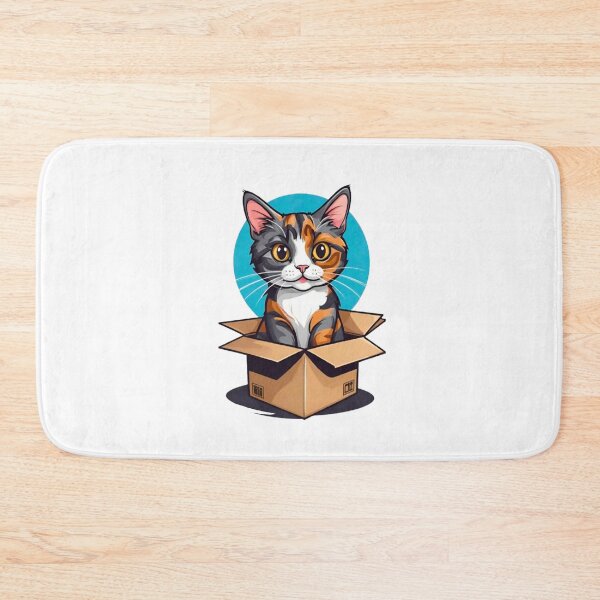 Item preview, Cute cat mom tortie art in box designed and sold by KorArtStudio.
