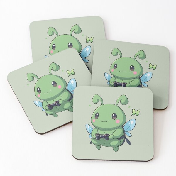 Item preview, cune insect playing video games designed and sold by Atlantico54.