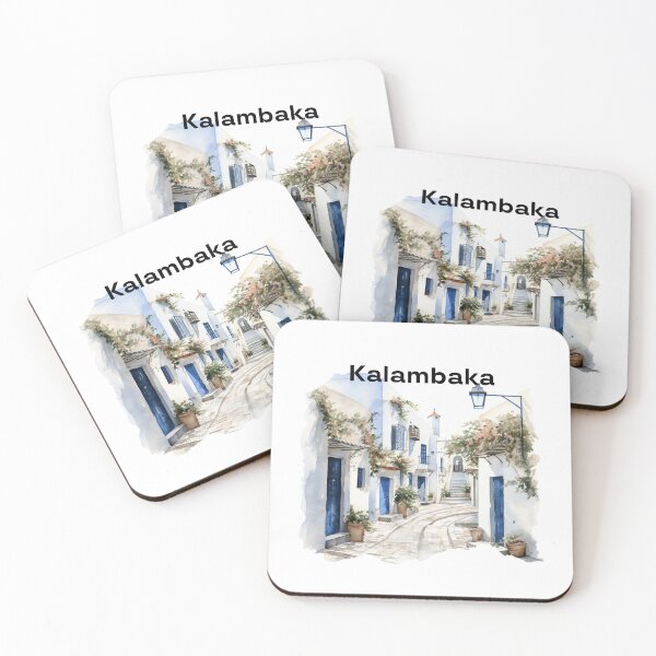 Item preview, Kalambaka Greece view landscape trip to europe designed and sold by Anna Sacha.