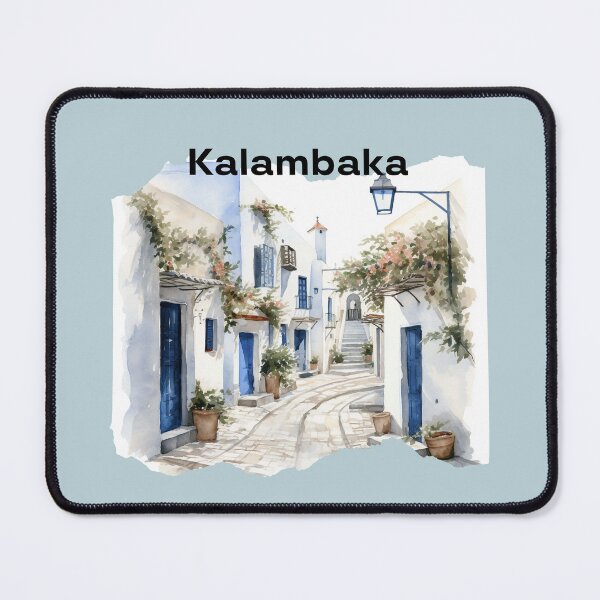 Item preview, Kalambaka Greece view landscape trip to europe designed and sold by Anna Sacha.