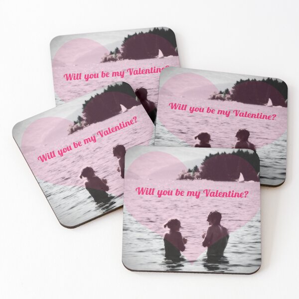 Item preview, Golden Hour Romance: Young Couple in Lake - Valentine's Day Print designed and sold by InbalTurShalom.