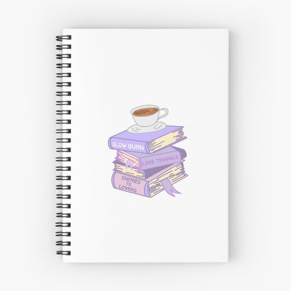 Artikelvorschau, Pastellviolette Romantik-Tropen als Stapel Bücher und Kaffee 2 entworfen und verkauft von CorLeoniss.