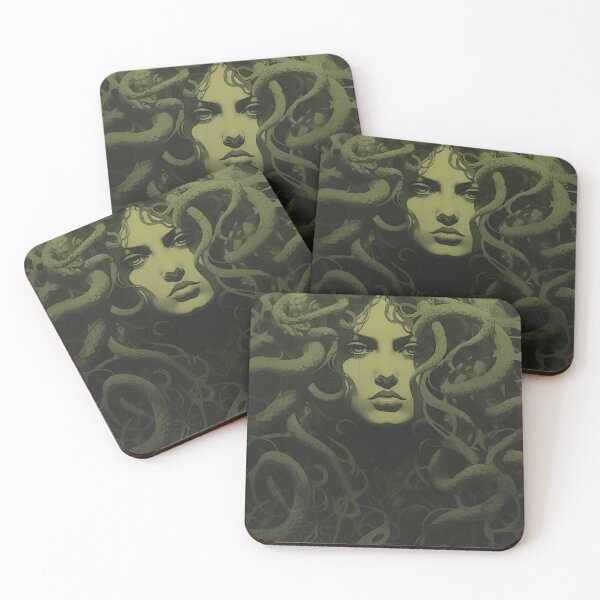 Item preview, MEDUSA - DARK FANTASY ART STYLE designed and sold by VistaThreadsCo.
