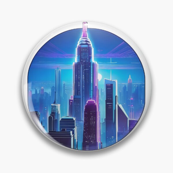 Item preview, Futuristic NYC Skylines (679) designed and sold by WASjourney.