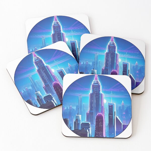 Item preview, Futuristic NYC Skylines (679) designed and sold by WASjourney.