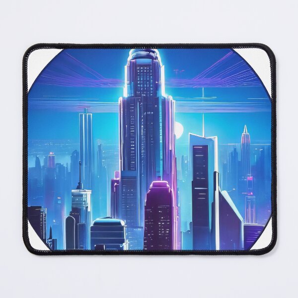 Item preview, Futuristic NYC Skylines (679) designed and sold by WASjourney.
