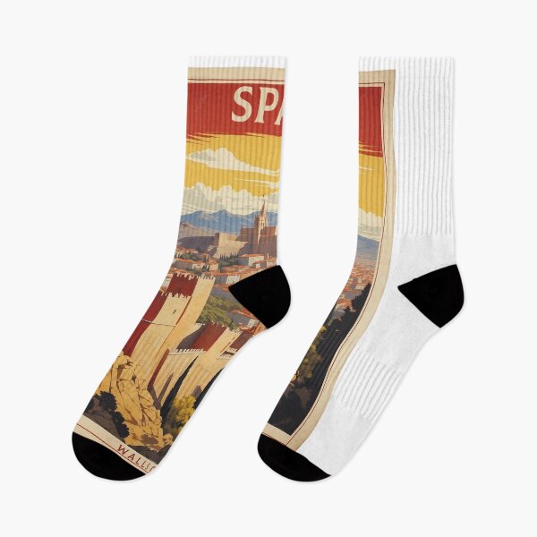Item preview, Spain Walls of Avila Sunset Tourism Vintage Poster designed and sold by TravelersGems.