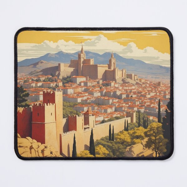 Item preview, Spain Walls of Avila Sunset Tourism Vintage Poster designed and sold by TravelersGems.