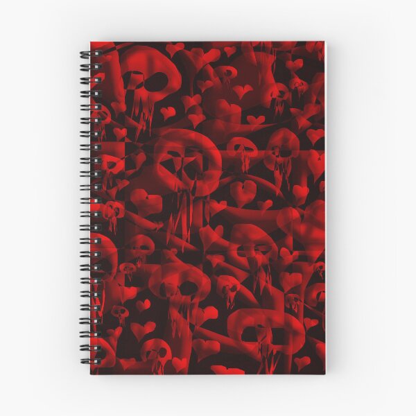 Item preview, Skulls and Hearts (Black Red) designed and sold by skullbal.