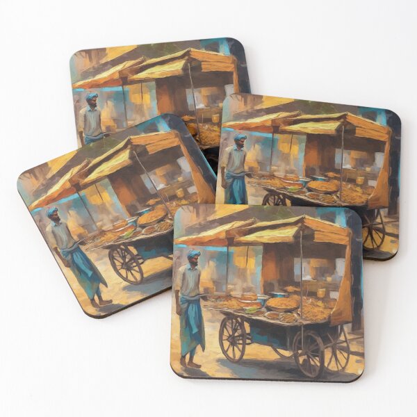Item preview,  "Street Food Delights in India: A Culinary Journey" designed and sold by Artisticanvas.