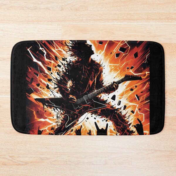 Item preview, Epic Guitarist Poster - Electrifying Stage Energy designed and sold by ByteyCreatives.