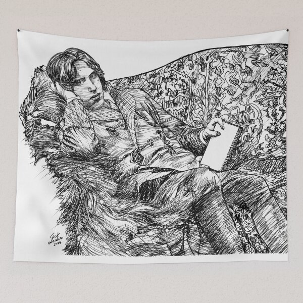 Item preview, OSCAR WILDE ink portrait .2 designed and sold by lautir.