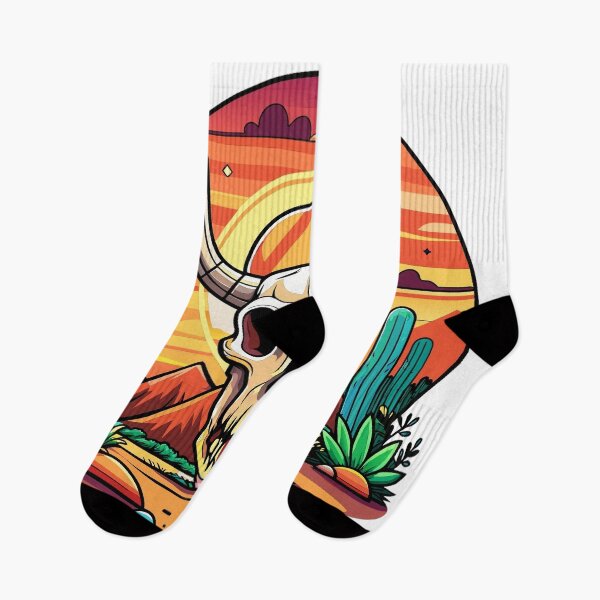 Item preview, cow skull in the desert designed and sold by Arextr.