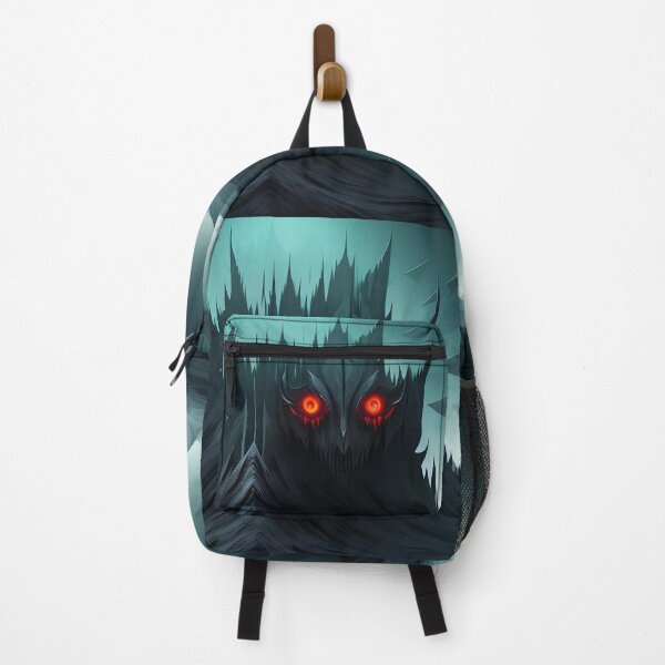 Item preview, Dark, ominous mountain with glowing red-eyed entity. designed and sold by ArtComixHaven.