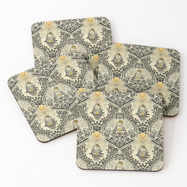 Item preview, Groundhog Day Damask designed and sold by Rochelle Carr.