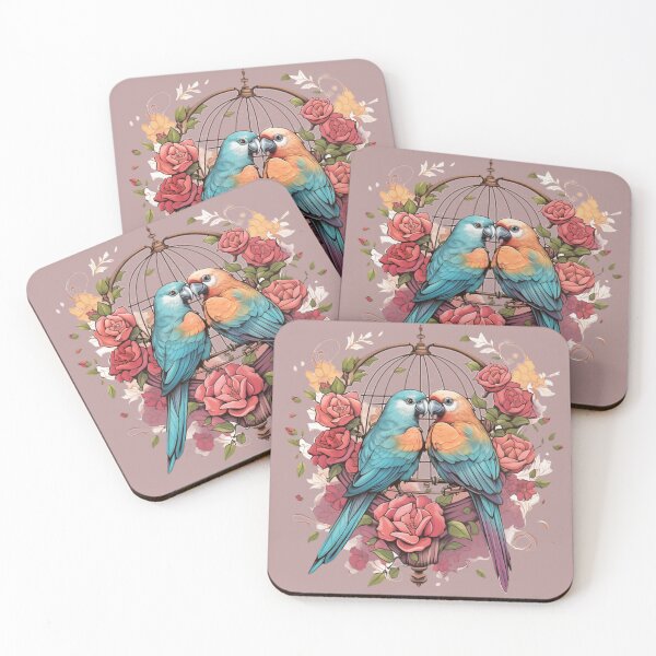 Item preview, Lovebirds Couple Vintage designed and sold by NordicKonzept.