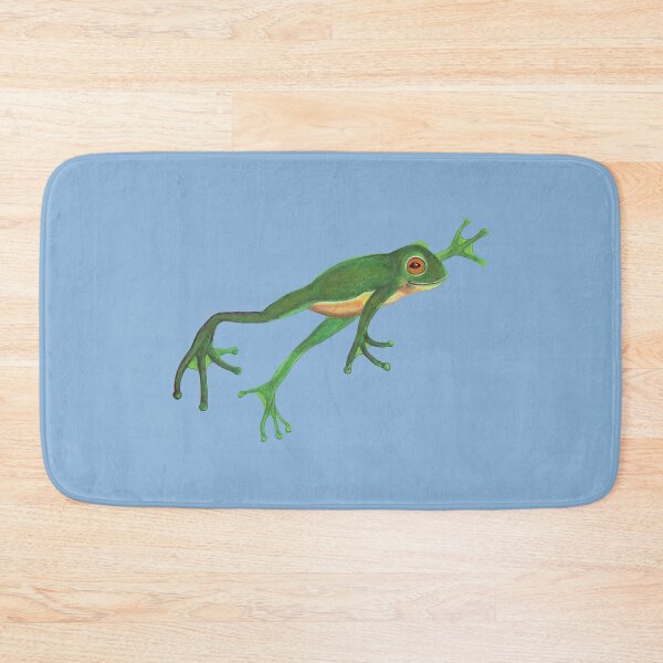 Item preview, Green Frog Smiling and Jumping designed and sold by Julia Doria.