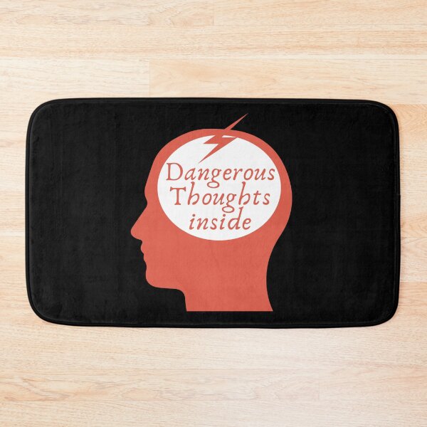 Item preview, Mindful Warning: Dangerous Thoughts inside designed and sold by SmartDesignByBB.