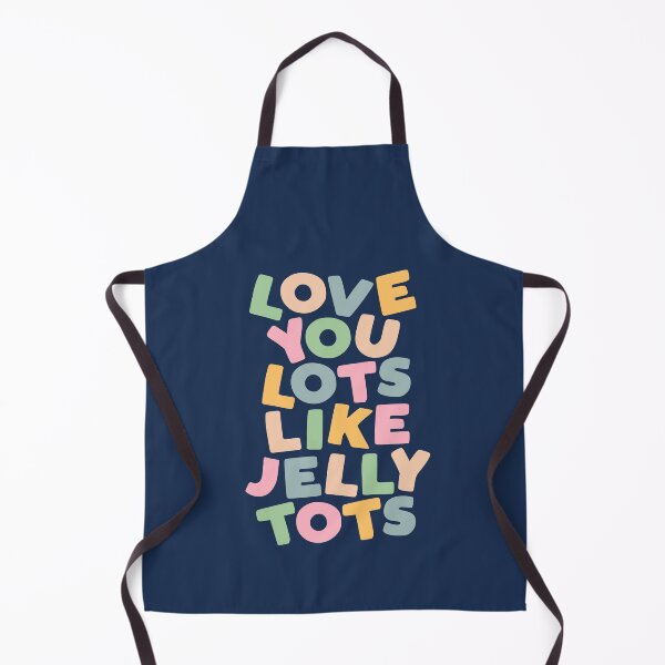 Item preview, Love You Lots Like Jelly Tots in Orange Green Blue and Yellow designed and sold by MotivatedType.