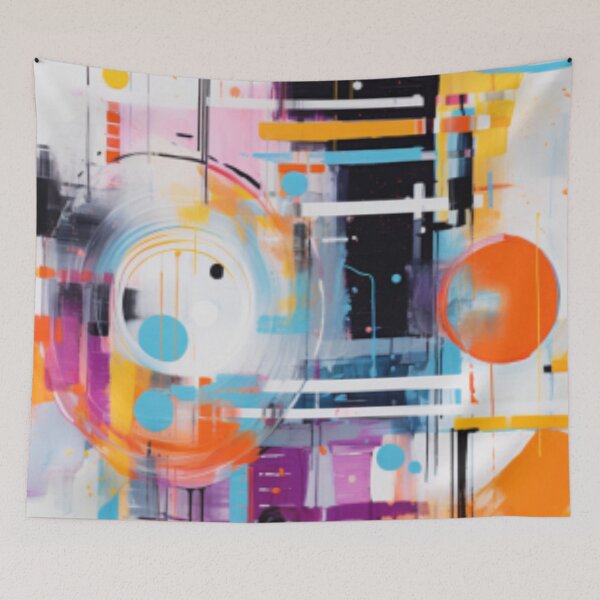 Item preview, Vibrant Modern Art Bold Abstract Eccentric geometric Design  designed and sold by NortonArt.
