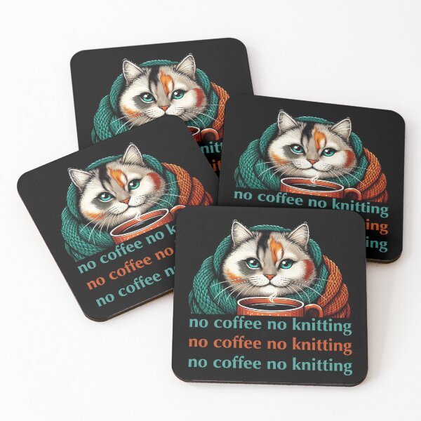 Item preview, No Coffee No Knitting designed and sold by GOTEK.
