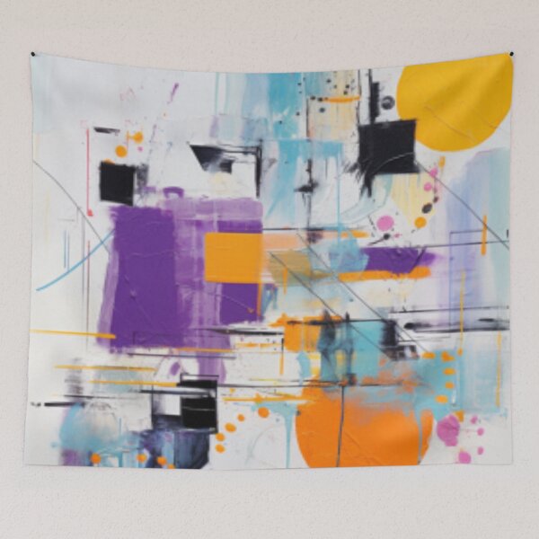 Item preview, Vibrant Modern Art Bold Abstract Eccentric geometric Design  designed and sold by NortonArt.