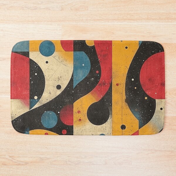 Item preview, Abstract little bit psycho trippy colorful painting pattern designed and sold by Sp3ctrumOfColor.