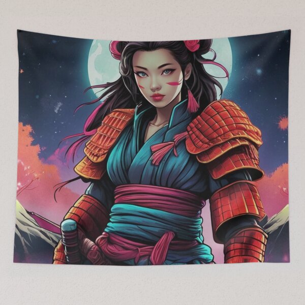 Item preview, Space Girl Samurai designed and sold by TondoMeander.