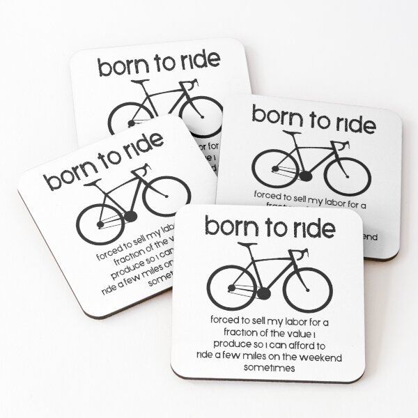 Item preview, Born To Ride A Bike Forced To Work designed and sold by Esskay Designs.