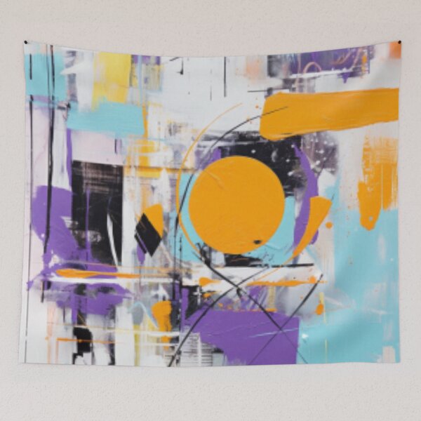 Item preview, Vibrant Modern Art Bold Abstract Eccentric geometric Design  designed and sold by NortonArt.