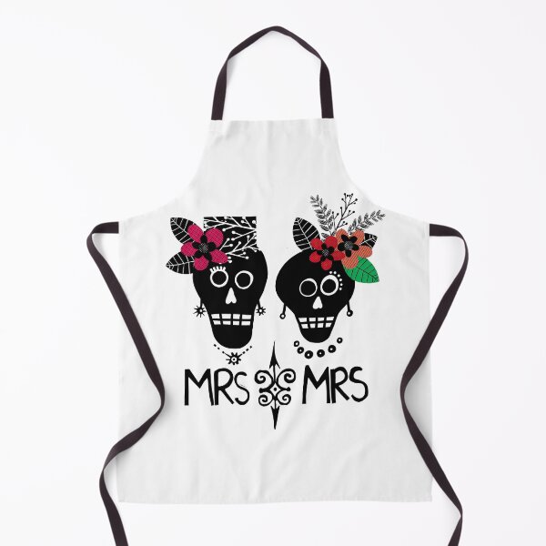 Item preview, Mrs and Mrs Wedding Skulls designed and sold by Sheree Burlington.