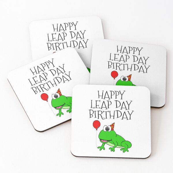 Item preview, Happy Leap Day Birthday Frog 29th February designed and sold by doodlerob.