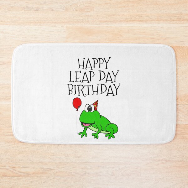 Item preview, Happy Leap Day Birthday Frog 29th February designed and sold by doodlerob.