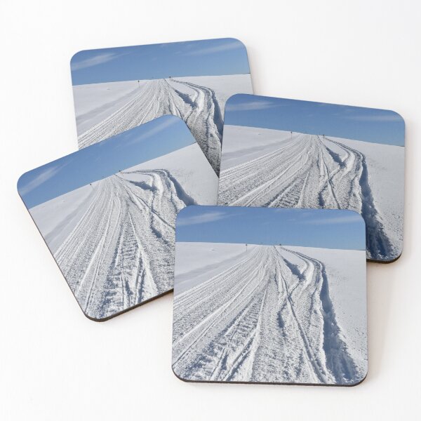 Item preview, A snowmobile track in a field designed and sold by Claude Laprise.
