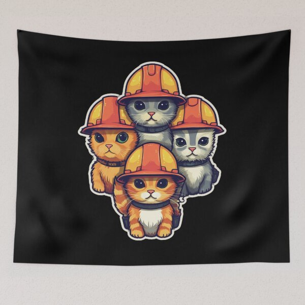 Item preview,  Paws & Helmets - Catswithhardhats designed and sold by LuNkyRose.