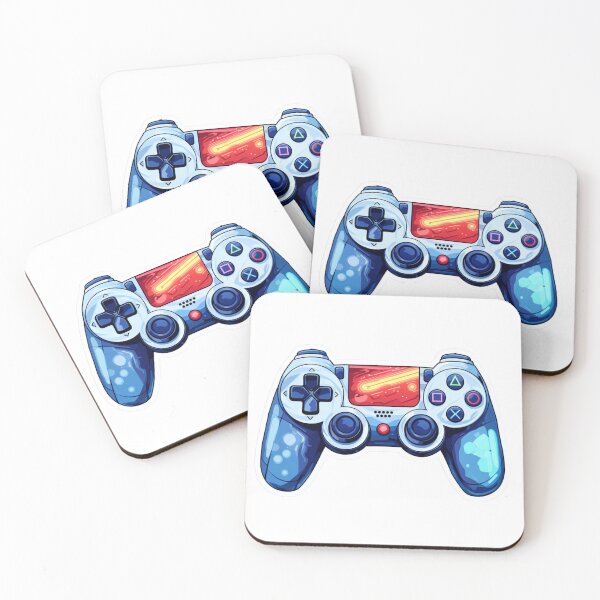 Item preview, Blue Gaming Pad Sticker designed and sold by NicolasGlowArt.