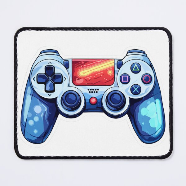 Item preview, Blue Gaming Pad Sticker designed and sold by NicolasGlowArt.