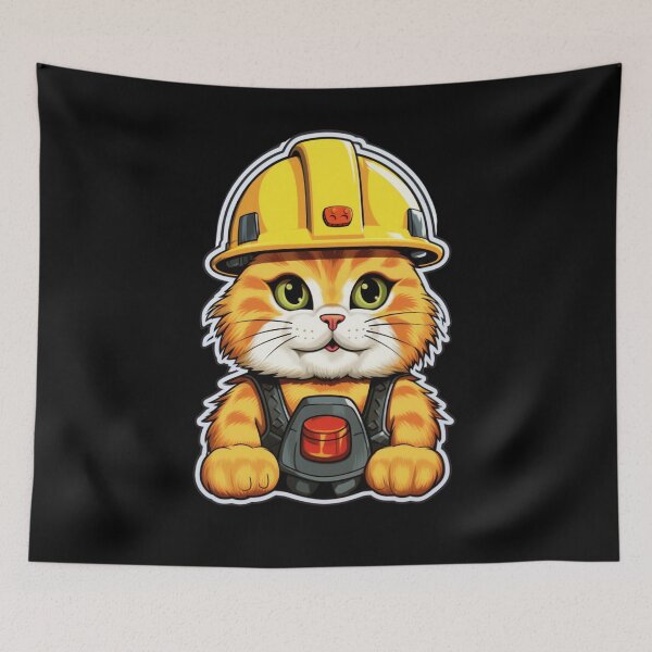 Item preview, Paws & Helmets - Catswithhardhats designed and sold by LuNkyRose.