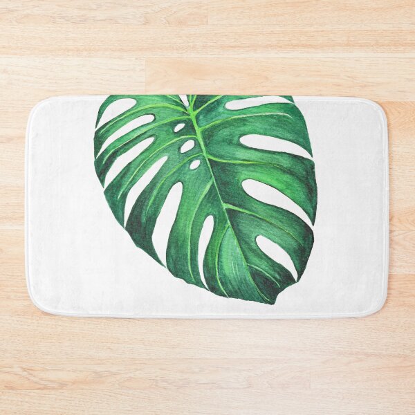 Item preview, Monstera leaf tropical watercolor illustration designed and sold by Wolshebnaja.