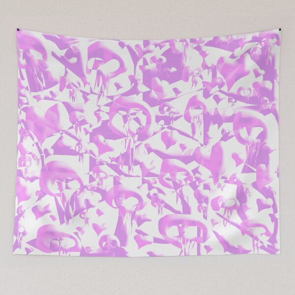 Item preview, Skulls and Hearts (Dazzling Pink) designed and sold by skullbal.