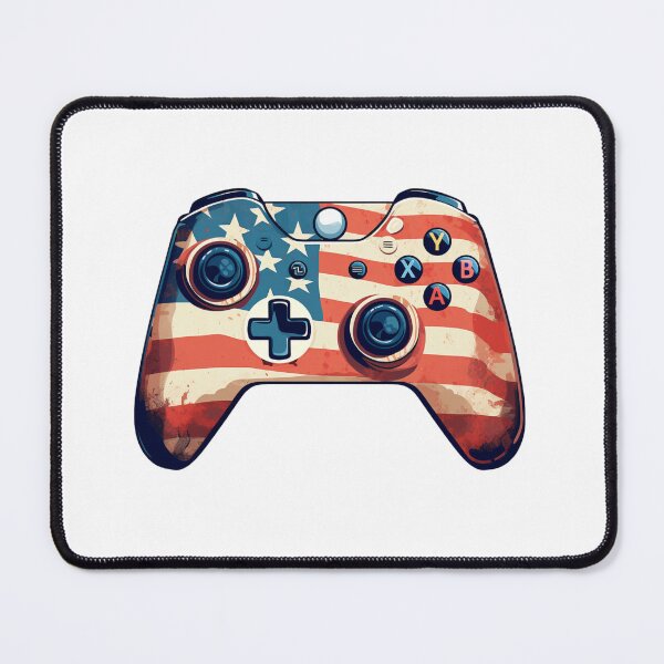 Item preview, American Gaming Pad Sticker designed and sold by NicolasGlowArt.